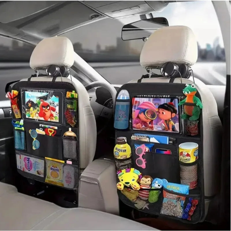 Autositz-Organizer mit mehreren Taschen, wasserdichtes, langlebiges Material mit Tablet-Halterung, perfekt für Straße...
