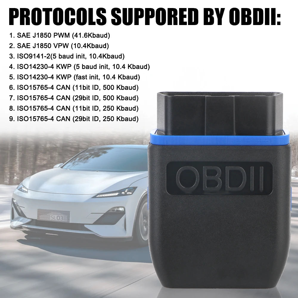 OBD2 Diagnosegeraet Motor-Fehlercode-Leser – mit kabellosem – SwissGlanzGarage Ansicht 6