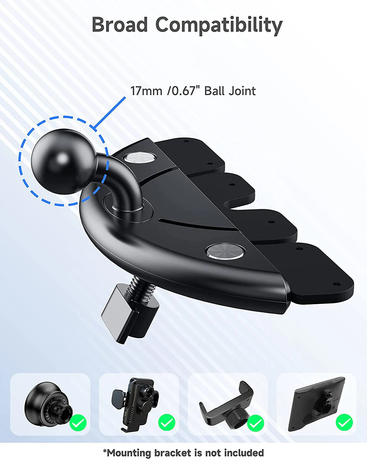 Universal Handyhalterung 17 mm – SwissGlanzGarage Ansicht 3