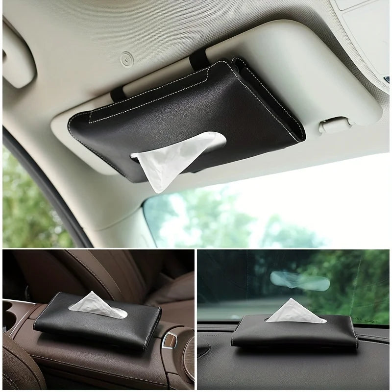 Auto-Taschentuch-Box aus Leder – SwissGlanzGarage Ansicht 4