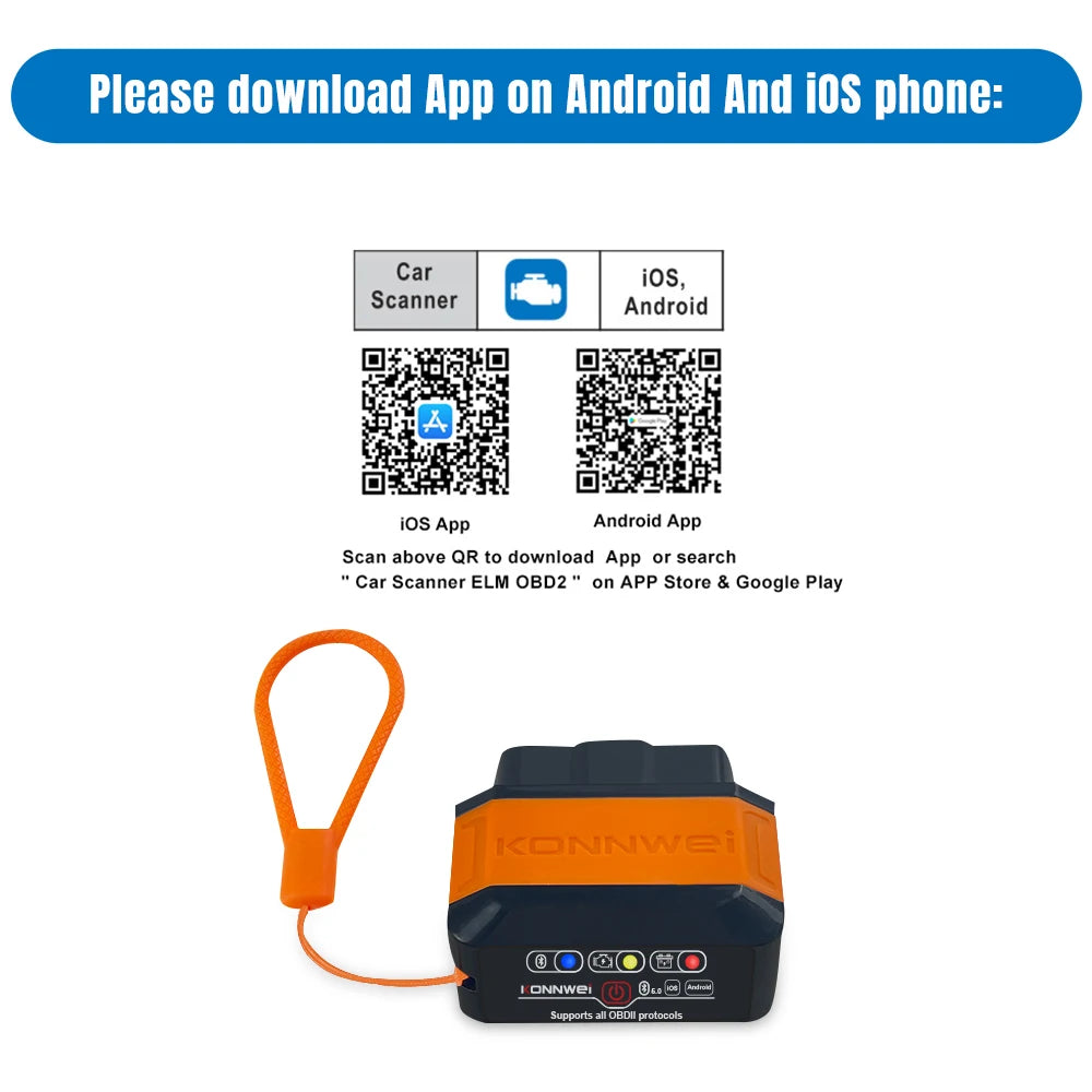KONNWEI KW906 OBD2 Fahrzeug-Diagnosegerät – SwissGlanzGarage Ansicht 6