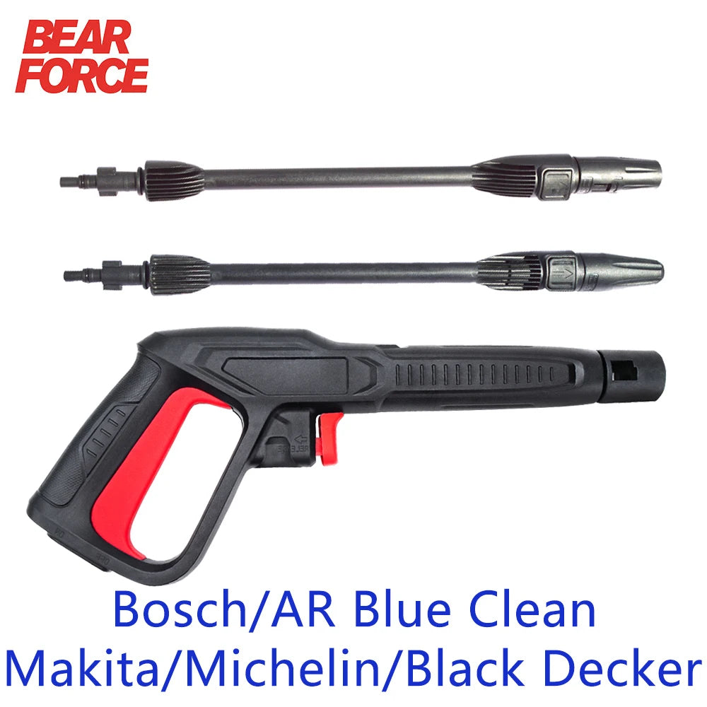 High Pressure Washer Spray Gun Jet Lance Nozzle Car Washer Jet Water Gun Spear Wand for Bosch Black Decker AR Blue Clean