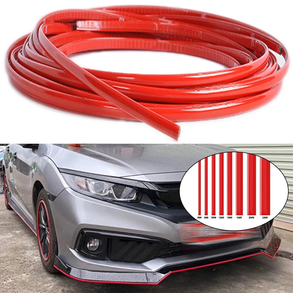 Selbstklebender Dekostreifen rot 3M/5M PVC – SwissGlanzGarage Ansicht 3