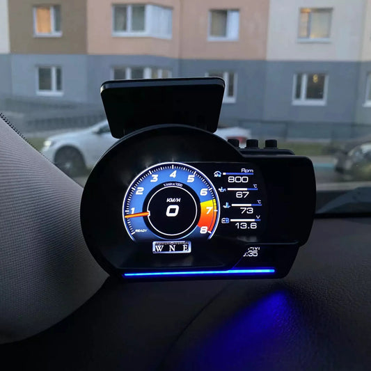 A501 OBD2 Smart Auto HUD Turbo Gauge – SwissGlanzGarage Ansicht 2