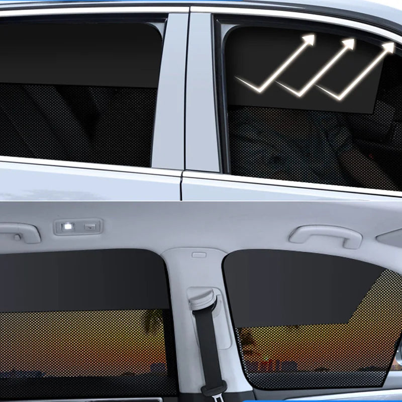 Auto Fenster Sonnenschirm Magnetische Auto Vorhang Für Baby Sonnenschutz Vorne Hinten Seite Fenster Sonnenschirm Auto...
