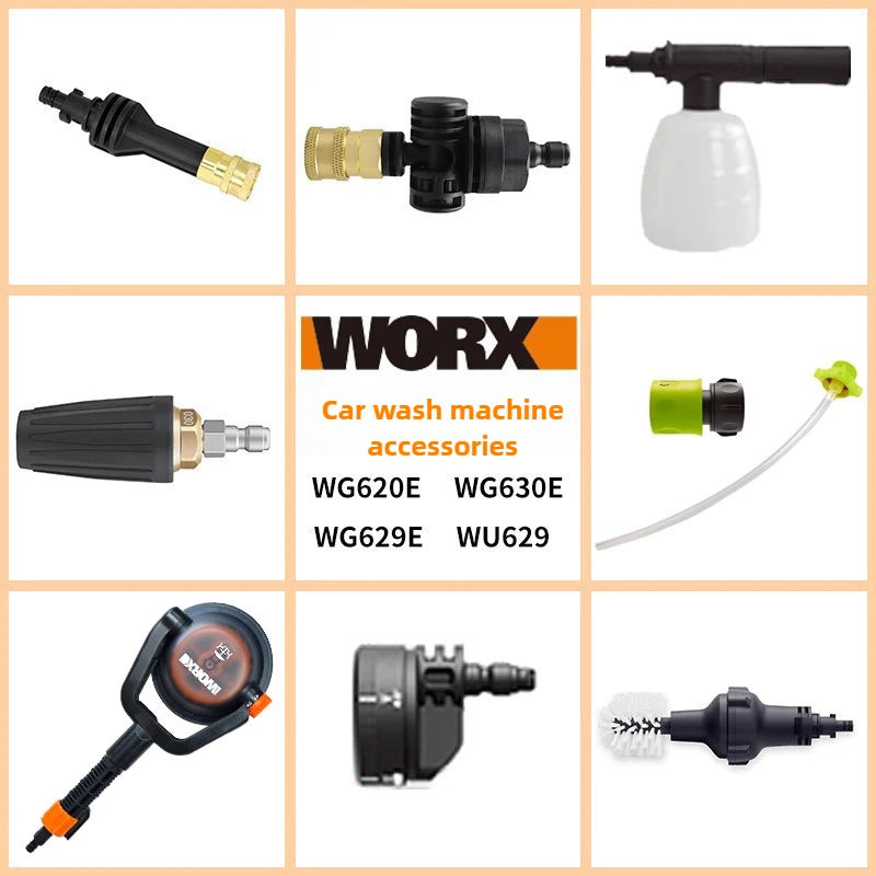 Pressure Car Washer Accessories Washer Surface Cleaning for WORX Nozzle Water Pipe Short Rod Hand Tool Useful Washing To