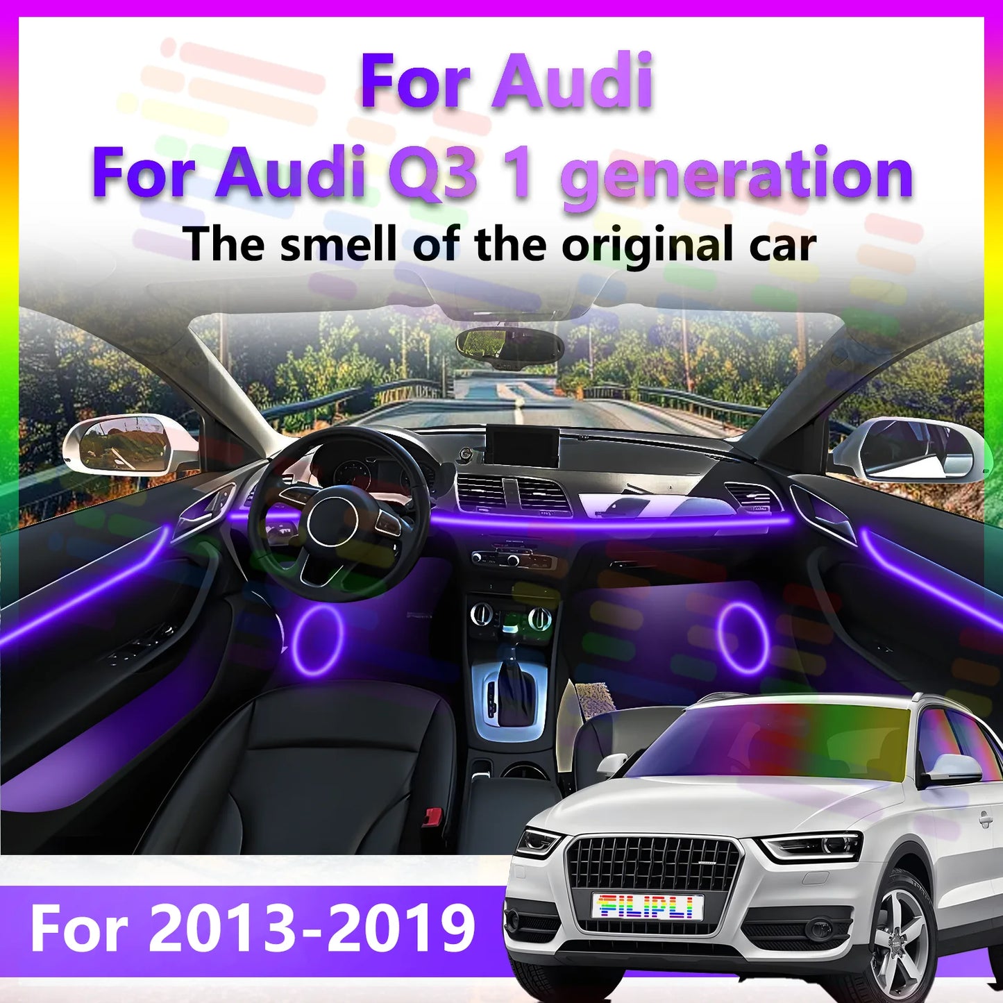 Für Audi Q3 2013-2019Y erneuern Sie den Innenraum Ihres Autos mit