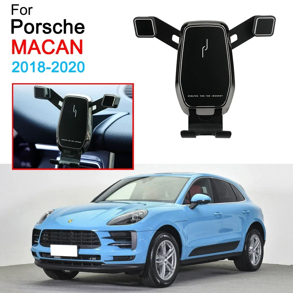 Schwerkraft-Handyhalterung für Lüftungsschlitze, Halterung für Handyhalterung für Porsche Macan, Zubehör 2018 2019 20...