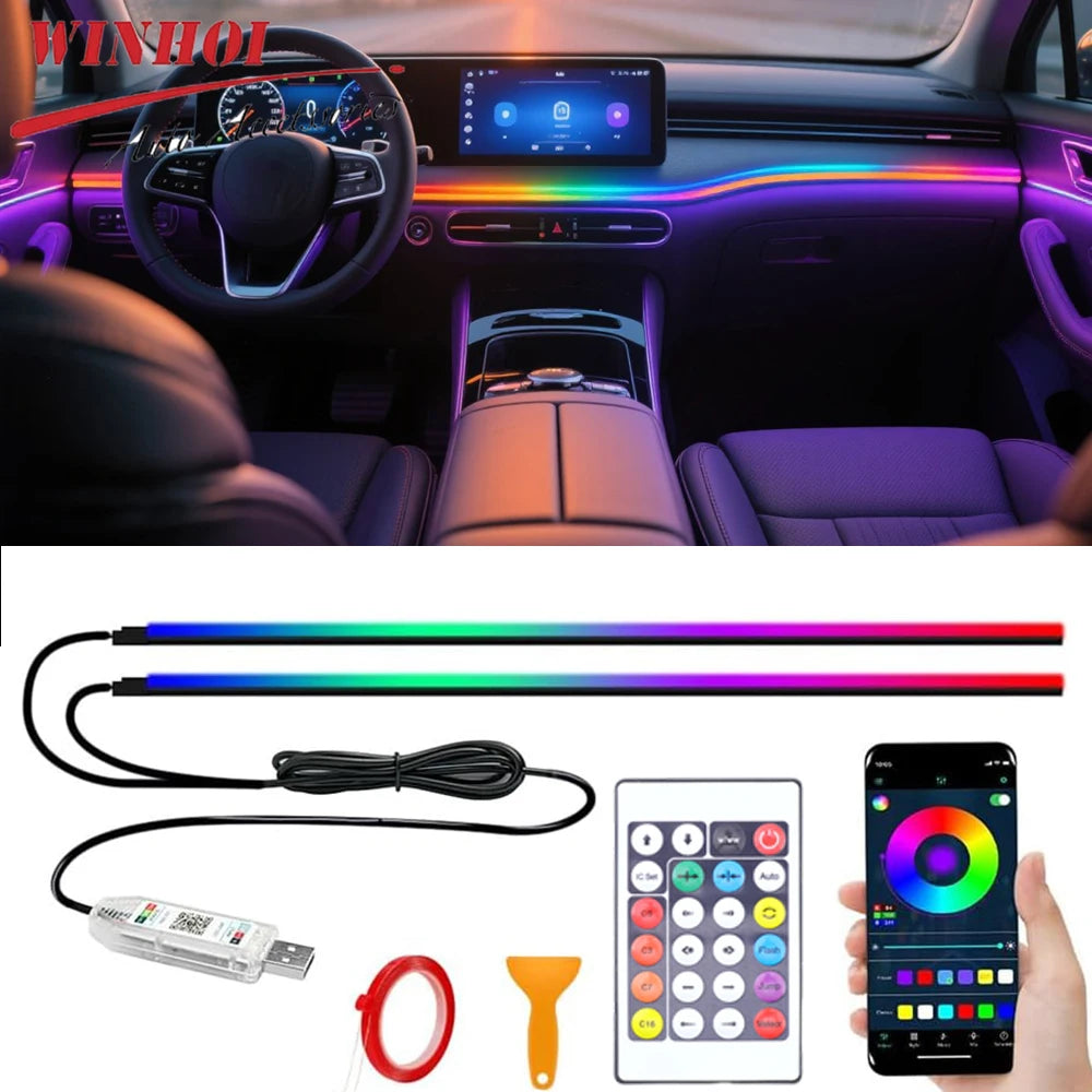 RGB Auto Innen Umgebungslicht mit USB Automotive Neon Atmosphäre