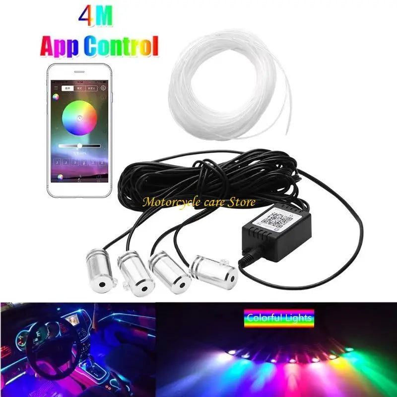 U75F Auto-Innenraum-Neon-RGB-LED-Streifenlicht
