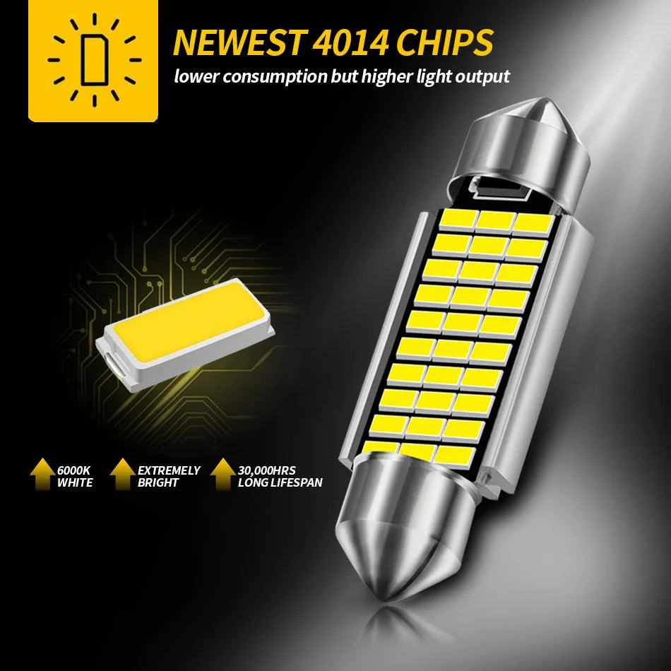 AILEO 31mm 36mm 39mm 42mm LED C10W Birne – SwissGlanzGarage Ansicht 4