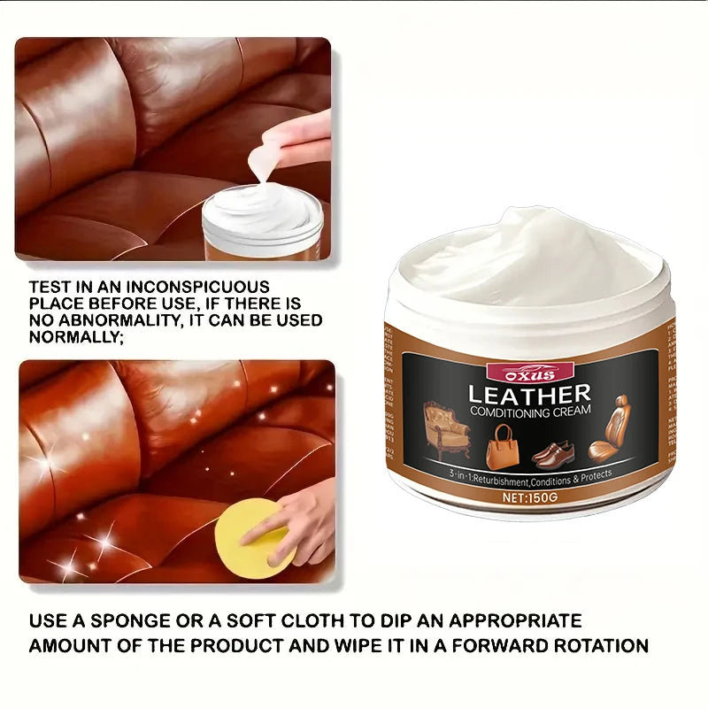 Auto-Ledersitz-Conditioner Creme – Auto-Innenraum-Restaurator für Sofa