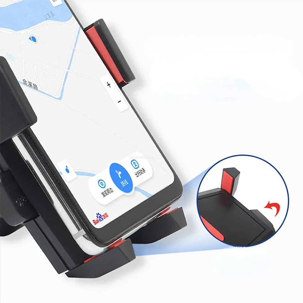 Auto-Handyhalterung Universelle Saugnapf-Windschutzscheiben- und Lenkerhalterung mit Clip und Verriegelung für Auto-N...