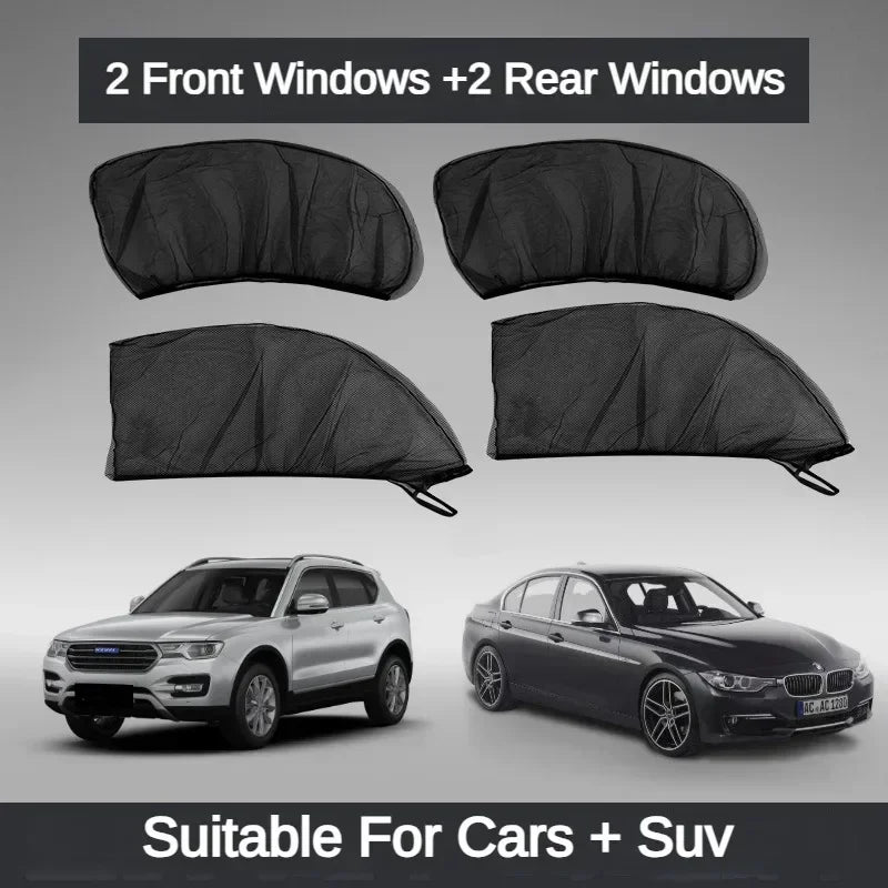 Universeller Auto-Sonnenschutz, SUV, UV-Schutz, Anti-Mücken-Seitenfenster-V