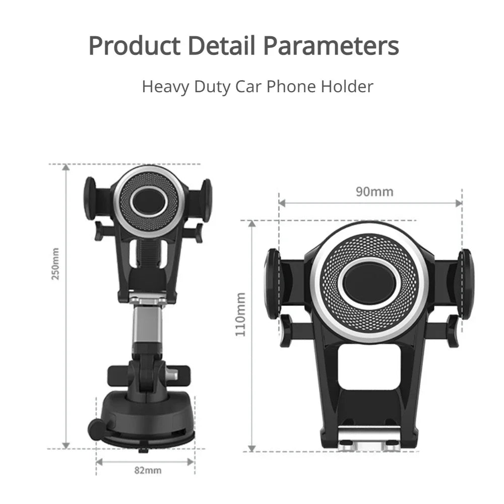 Robuste Handyhalterung für Auto-Windschutzscheiben-Armaturenbrett, langer Arm, Saugnapf, Handy-Ständer, Halterung für...