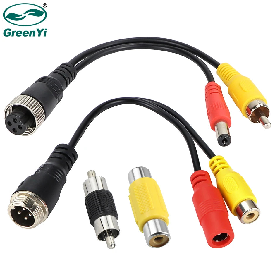 GreenYi 4Pin Aviation Stecker zu RCA AV Kabel – SwissGlanzGarage Ansicht 2