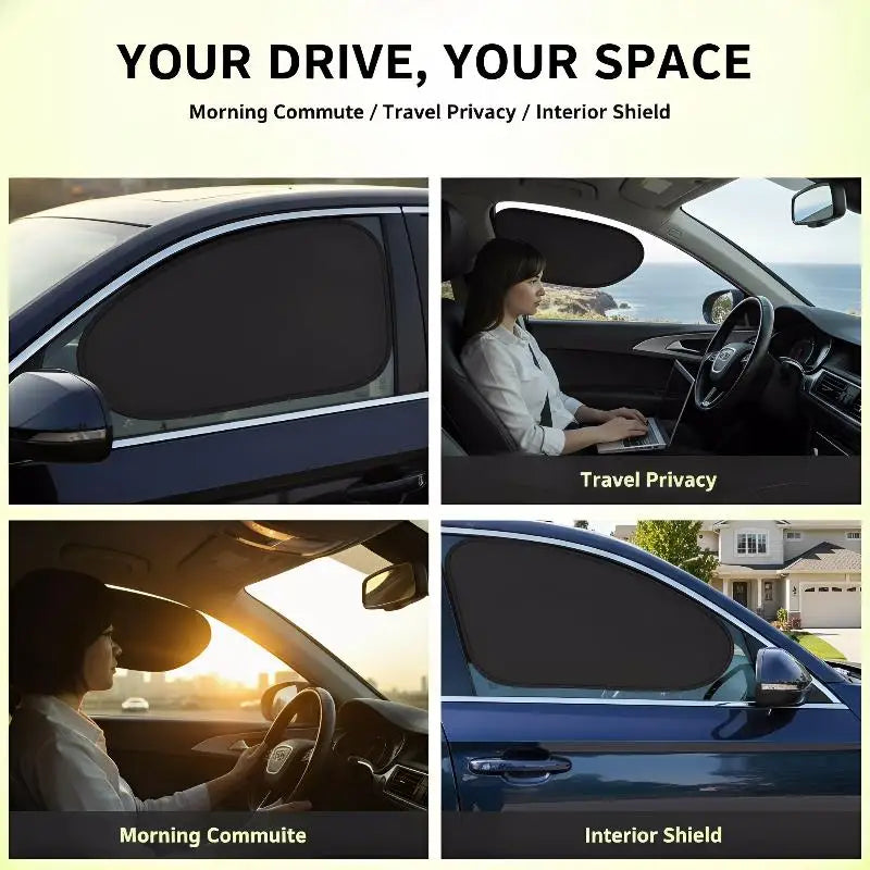Sonnenschutz für Autofenster, universelle Passform, UV-Schutz für Heck- und