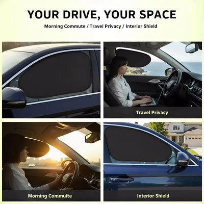 Sonnenschutz für Autofenster, universelle Passform, UV-Schutz für Heck- und