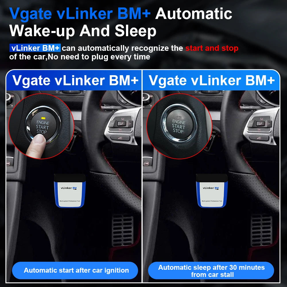 Vgate vLinker BM+ OBD2-Diagnosegerät – SwissGlanzGarage Ansicht 5