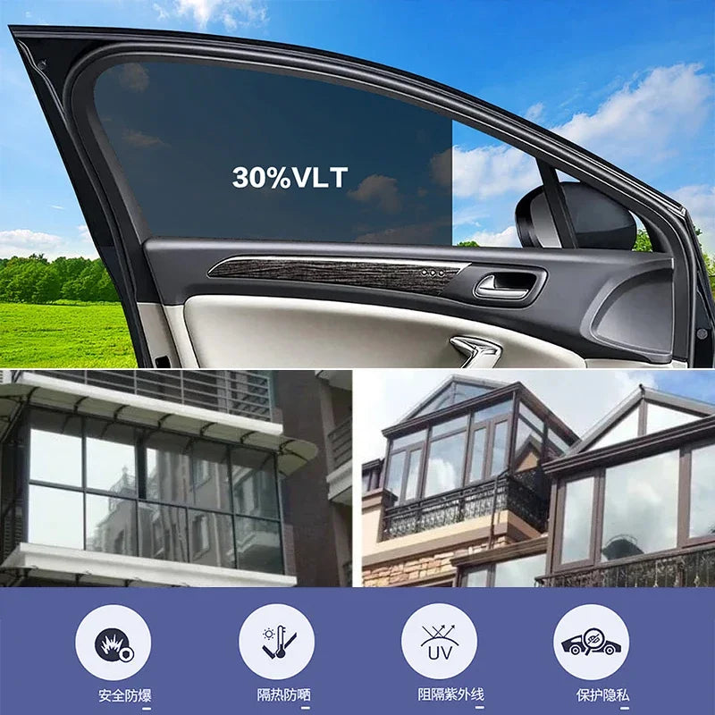 Scheiben-Tönungsfolie 50cm x 3m Anti-Look – SwissGlanzGarage Ansicht 3