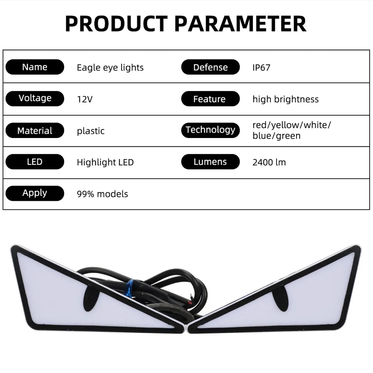 Universal LED Teufelsaugen Auto Motorrad Licht – SwissGlanzGarage Ansicht 5