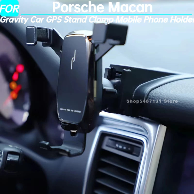 Schwerkraft-Handyhalterung für Lüftungsschlitze, Halterung für Handyhalterung für Porsche Macan, Zubehör 2018 2019 20...