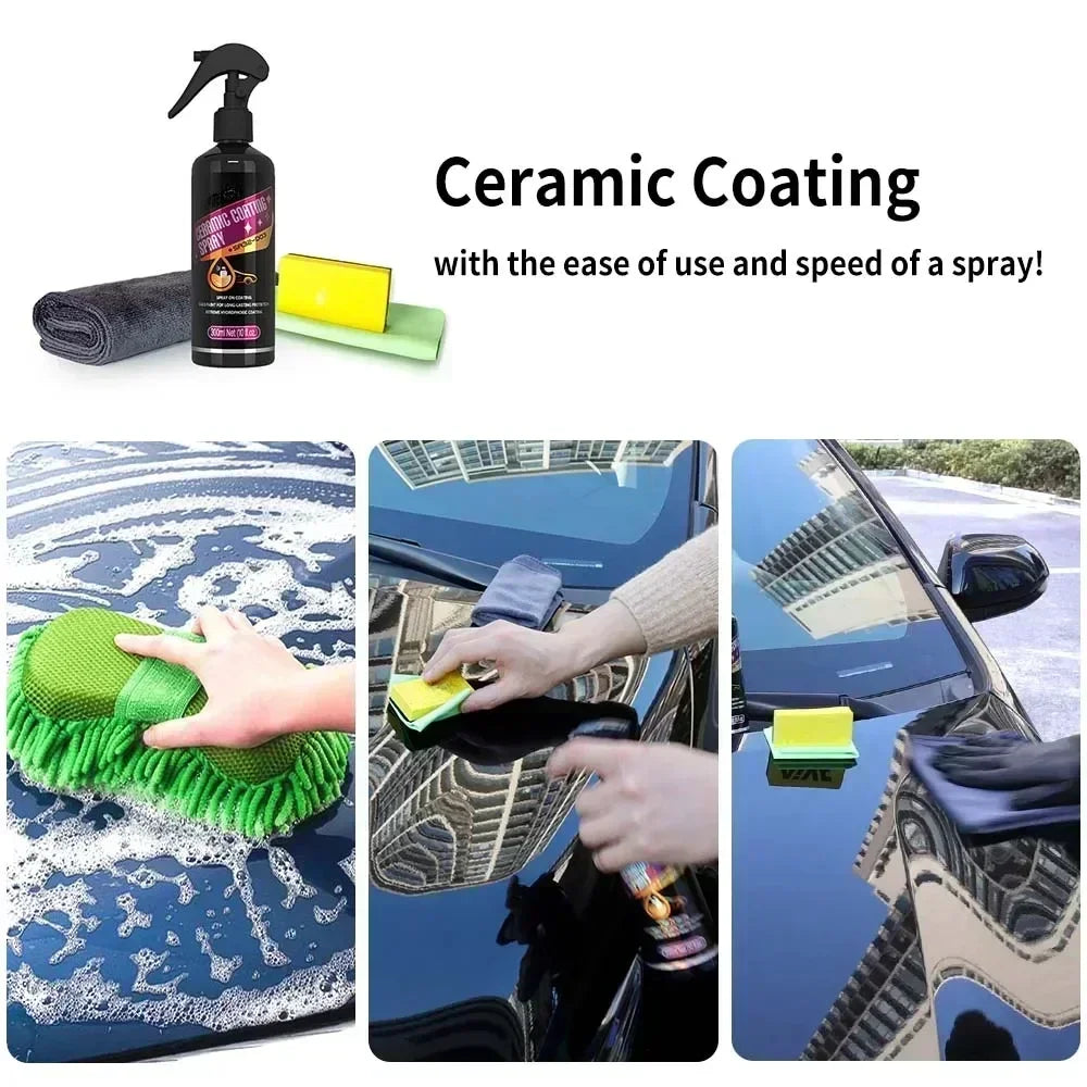 Keramikbeschichtungsspray, Nano-Keramik-Autobeschichtung für die Autolackpflege, Kristall, langlebiger Schutz, Lackie...