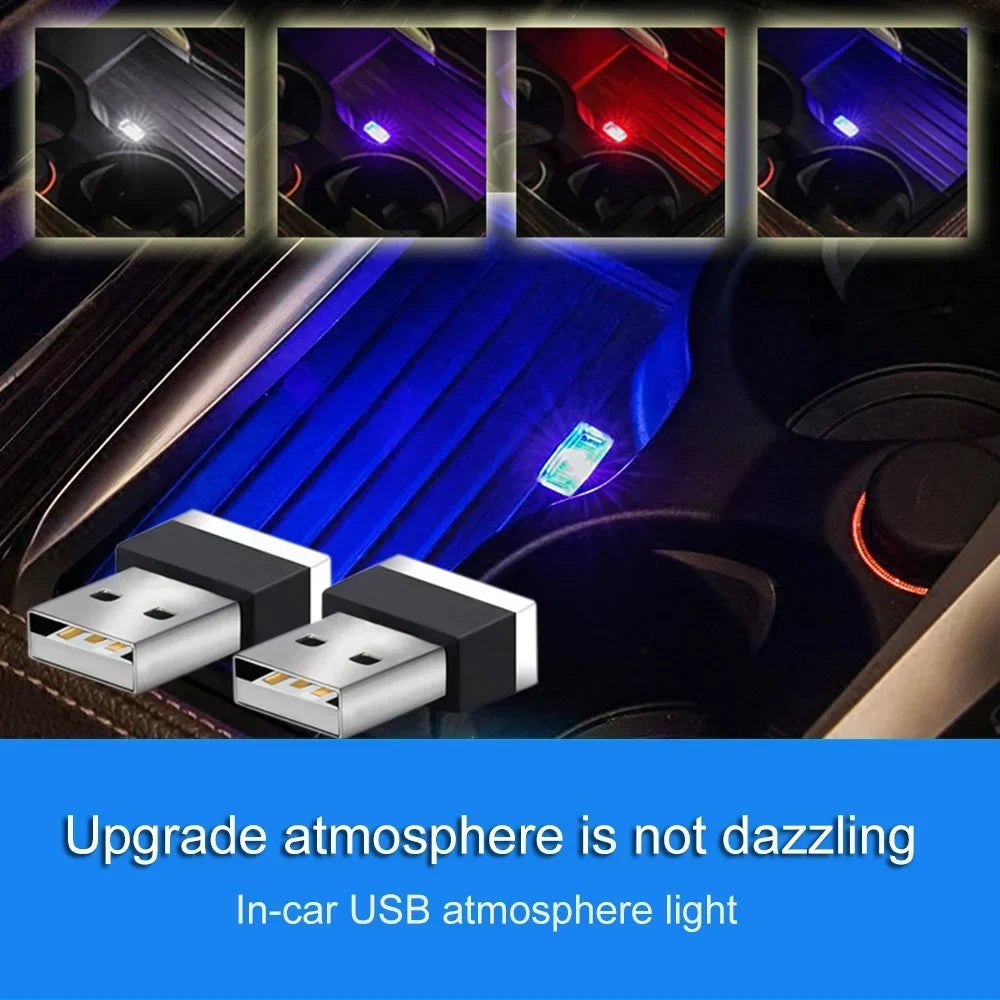 Mini-USB-LED-Autoleuchte – USB-Atmosphärenlicht für den Autoinnenraum
