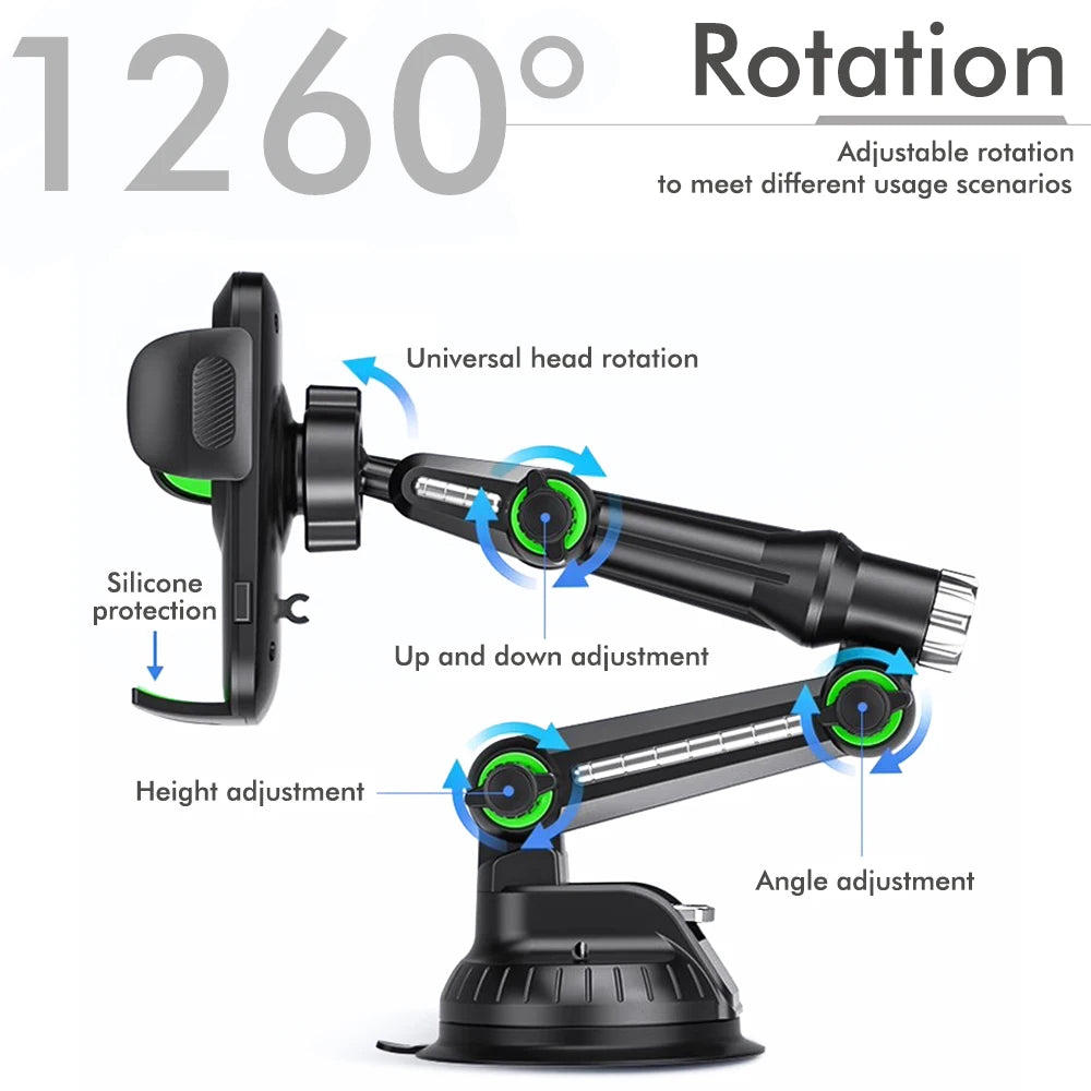 Windschutzscheibe/Armaturenbrett/Fenster Universal Saugnapf Telefonhalter Saugnapf Autotelefonhalter Halterung mit kl...