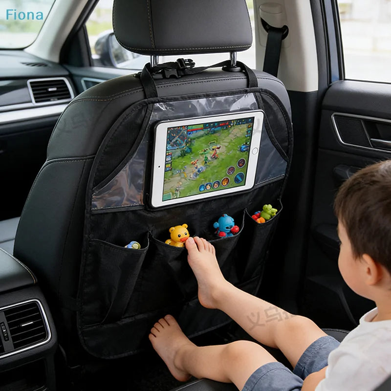 ⛟ Autositz-Rückenschutz mit Organizer-Taschen