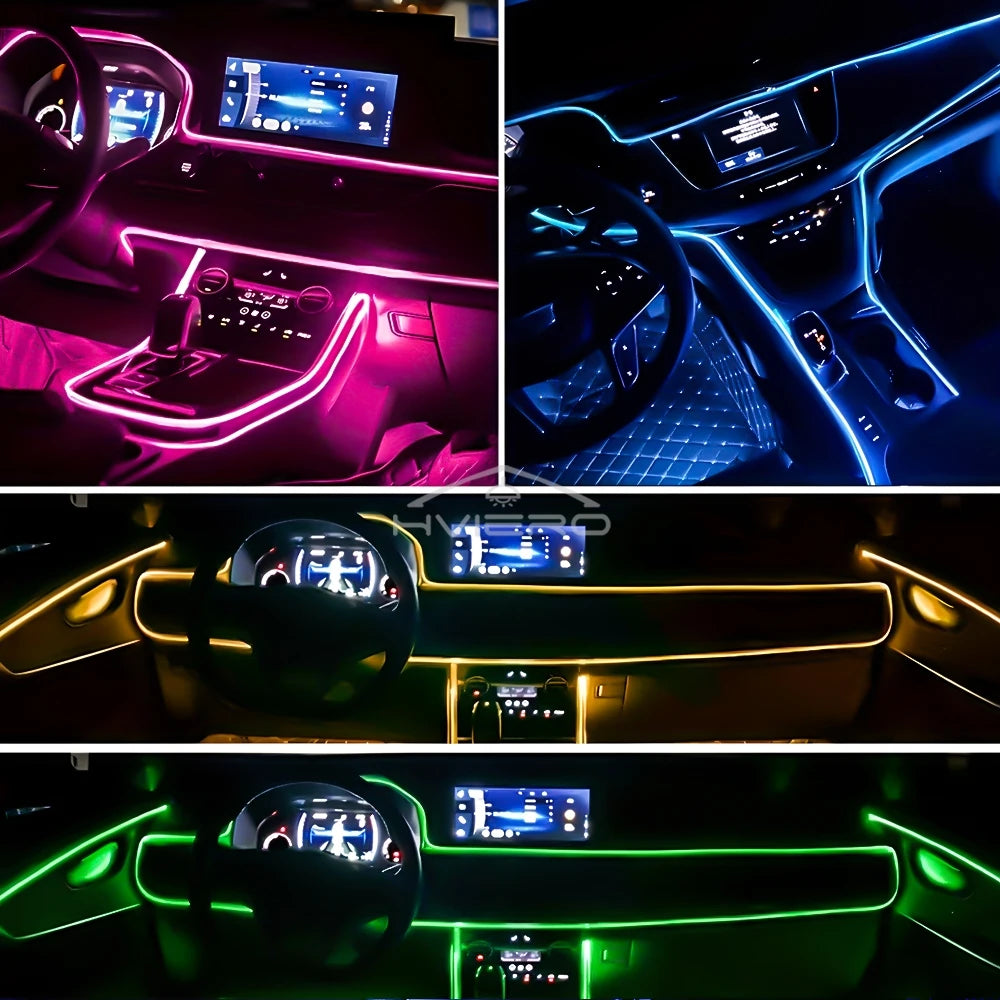 Auto Led Streifen Lichter Innen Lichter RGB Umgebungs Beleuchtung Kit
