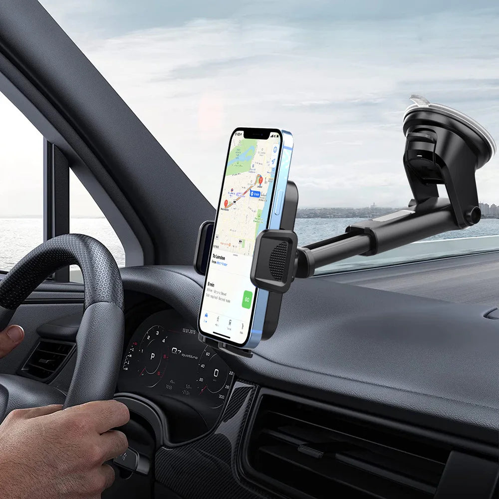 Autotelefonhalter, Armaturenbrett, Windschutzscheibe, Saugnapf, Telefonhalterung, Einhandbedienung, rutschfest, verst...