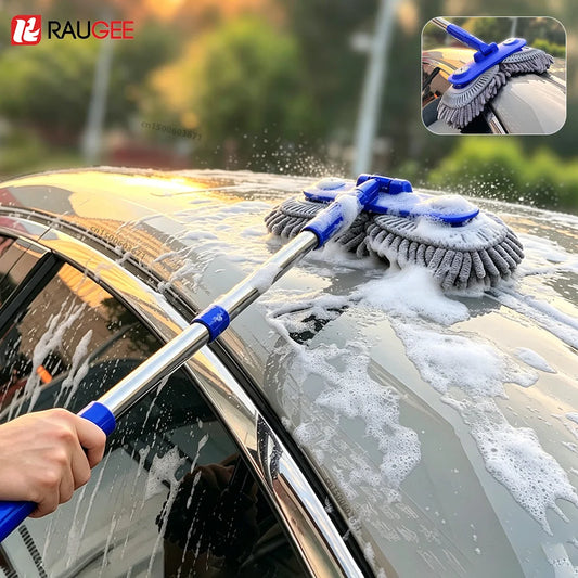 Autowaschbürste Autoreinigungsbürste mit Langem Griff Autowaschmop