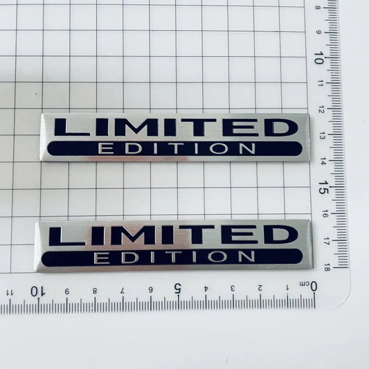 3D Metall Buchstaben Aufkleber Set – aus Metall – SwissGlanzGarage Ansicht 2