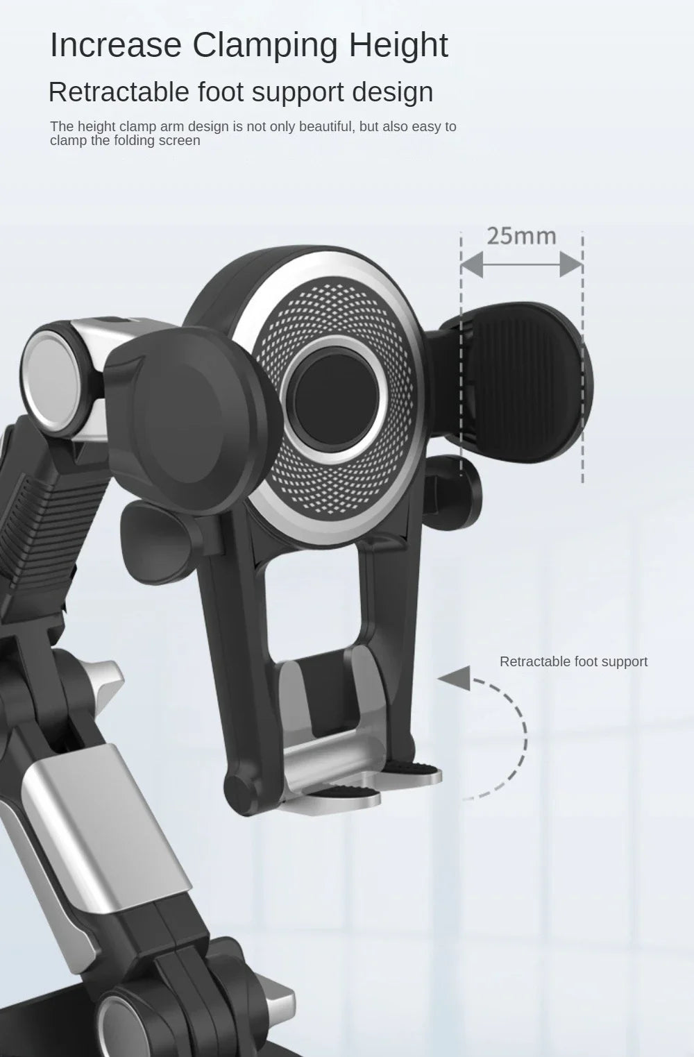 Robuste Handyhalterung für Auto-Windschutzscheiben-Armaturenbrett, langer Arm, Saugnapf, Handy-Ständer, Halterung für...