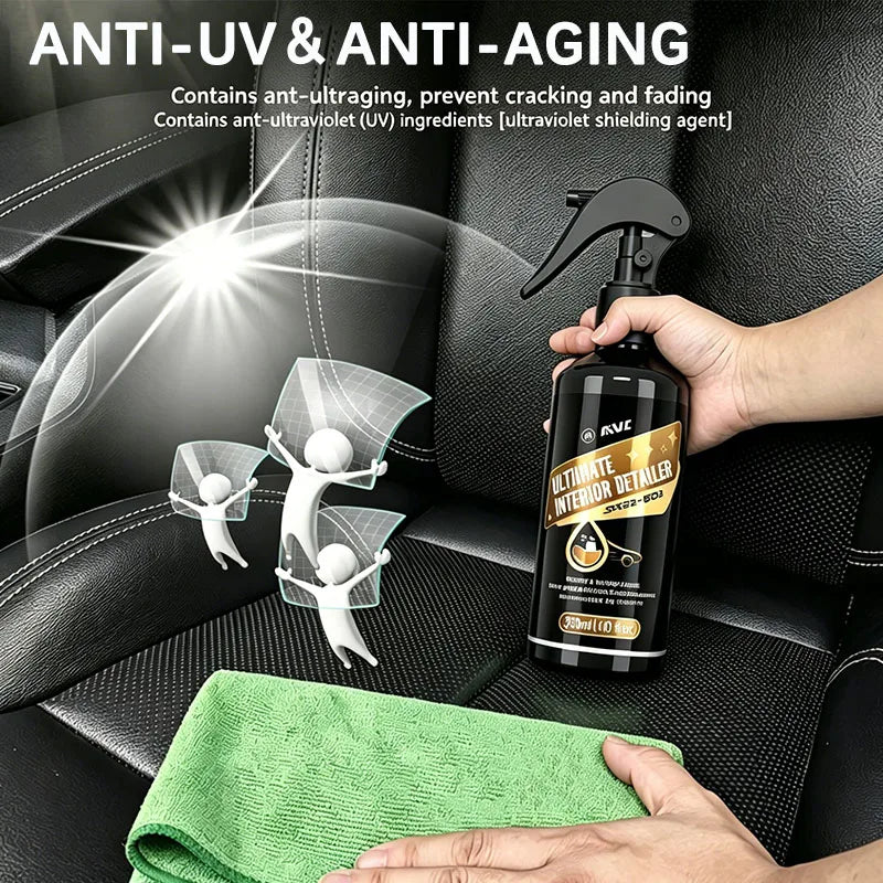 Auto-Lederpflege & Kunststoff-Auffrischer Set