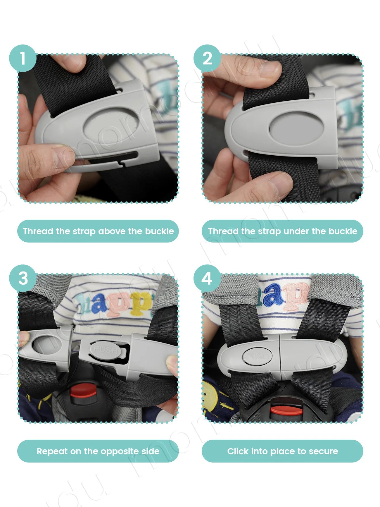 Universal Autositz Gurtclip – Anti-Flucht System – SwissGlanzGarage Ansicht 4