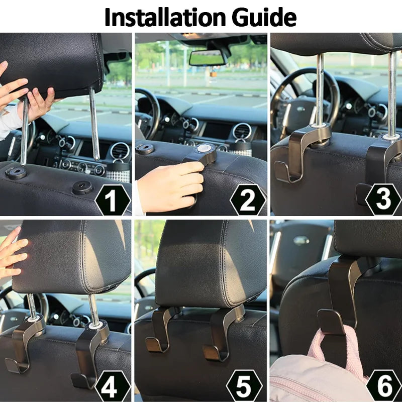 Universal Auto Kopfstützen-Haken Organizer – SwissGlanzGarage Ansicht 4