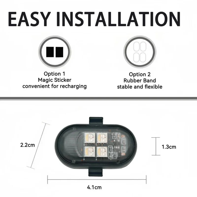 Kabellose LED Stroboleuchten Set – SwissGlanzGarage Ansicht 6