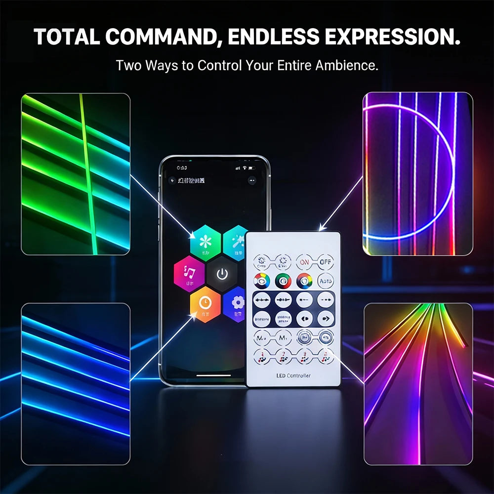 RGB Auto Innen Umgebungslicht mit USB Automotive Neon Atmosphäre