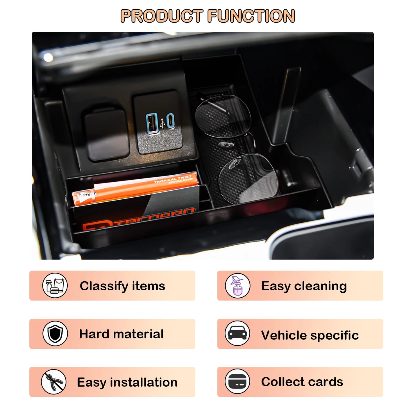 Mittelkonsole Organizer für Ford Explorer 2020 2021 2022 2023 2024