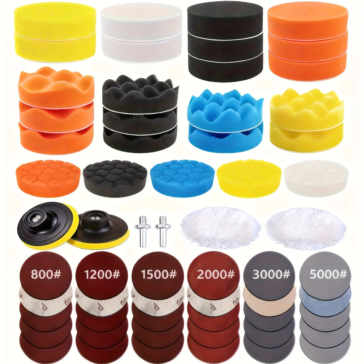 Polierscheibe Set 80mm – SwissGlanzGarage Ansicht 3
