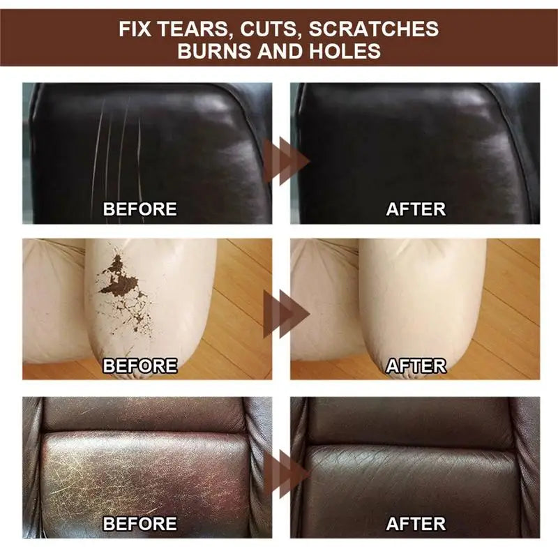 Schwarz/Weiß 20 ml Leder-Finish Auto-Leder-Reparaturgel Autositz