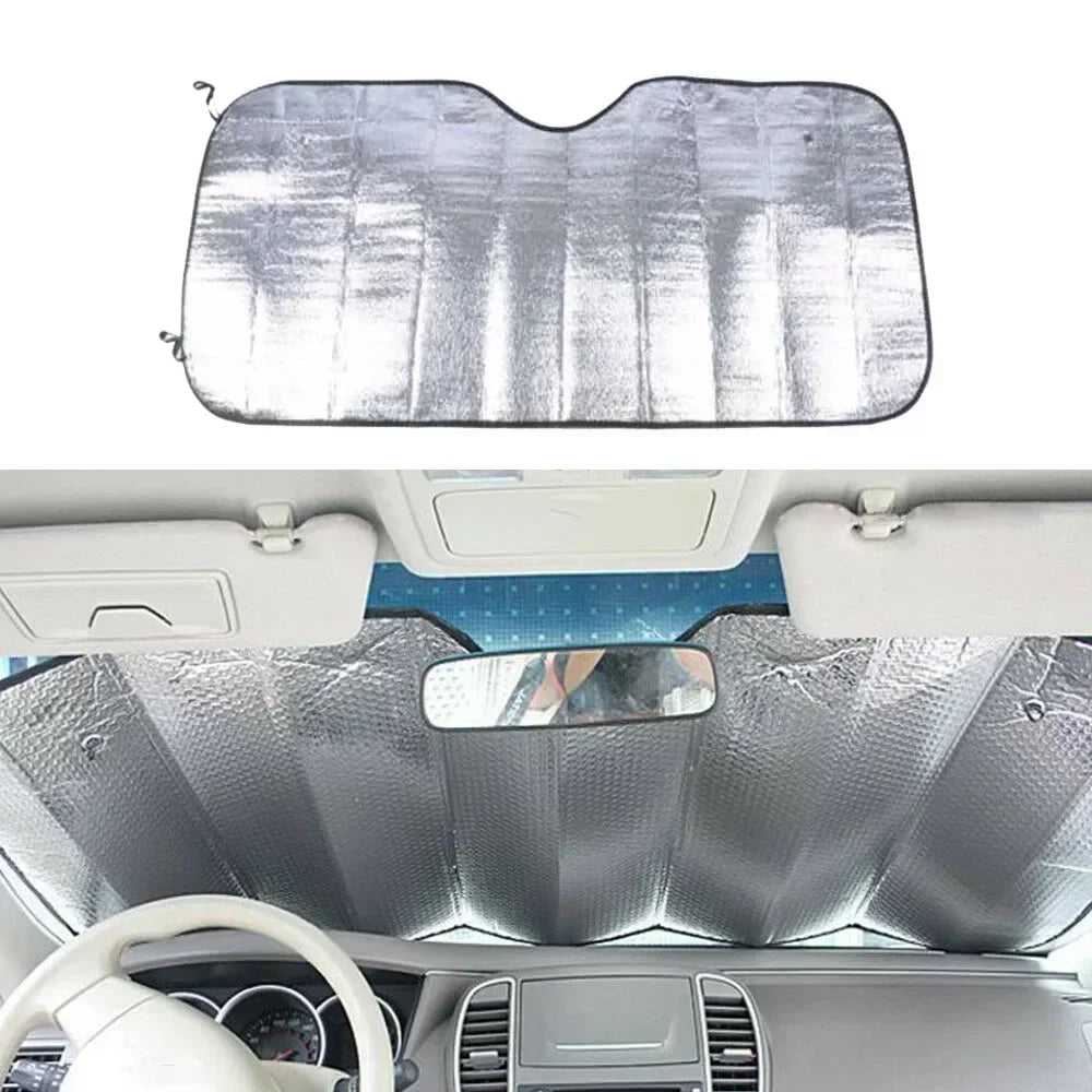 Auto-Sonnenschutzfolie Windschutzscheiben-Visier Auto-Windschutzscheiben-Schutz Zubehör Auto-Sonnenschutz 140 cm x 70...