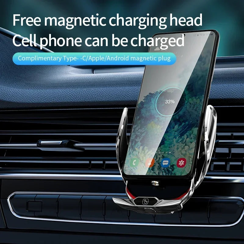 Auto kabelloses Ladegerät Autotelefon halter stehen smart magnetic 15w Schnell ladestation Auto halterung für iPhone ...