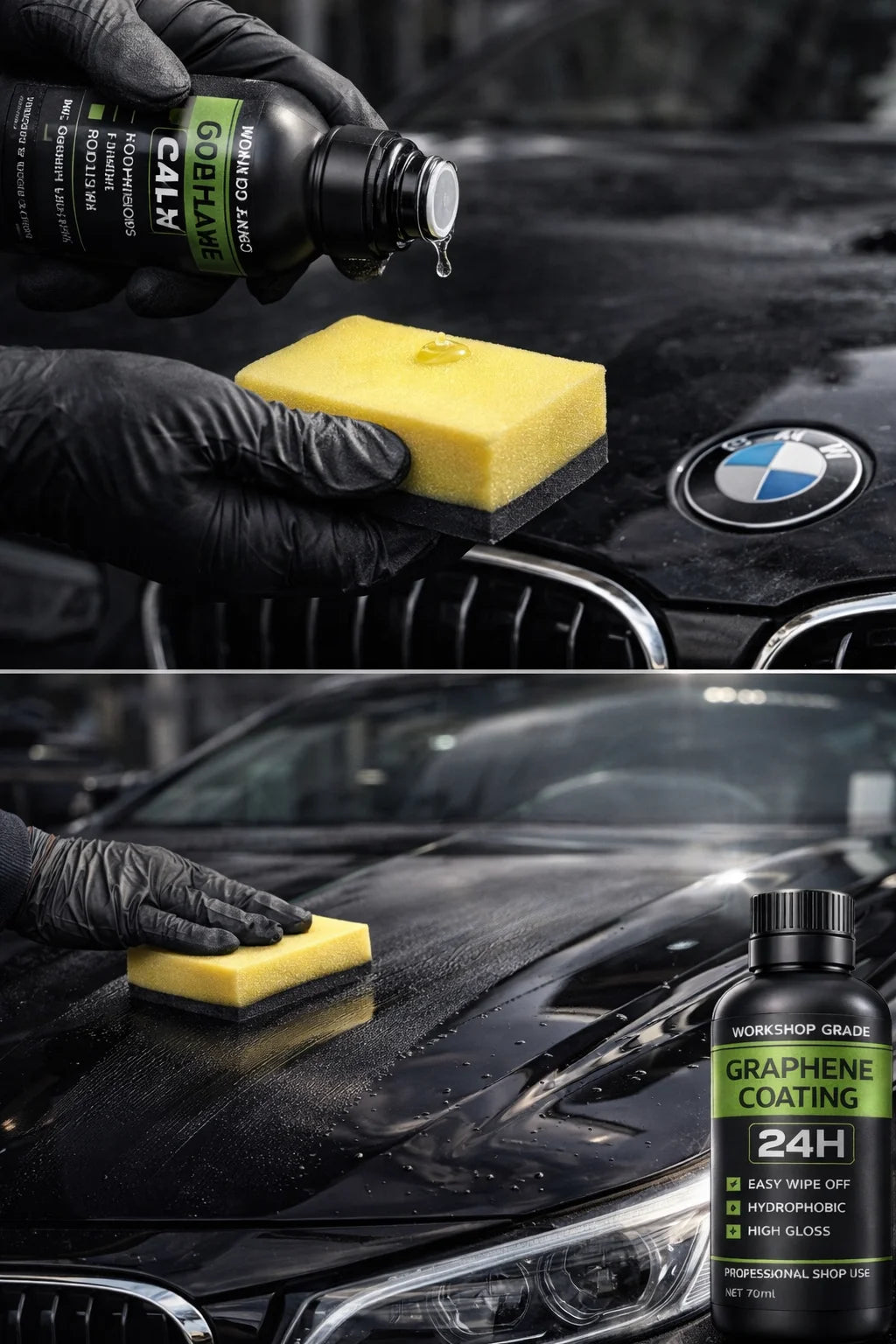 Graphen-Keramikbeschichtung 24H Kit – mit Selbstheilung und UV-Tracking-Technologie für professionelle Fahrzeugaufber...