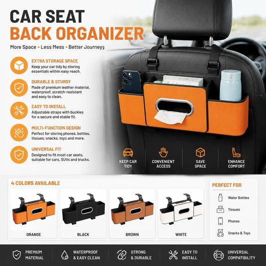 Auto-Rücksitz-Organizer Multifunktionale Aufbewahrungsbox mit