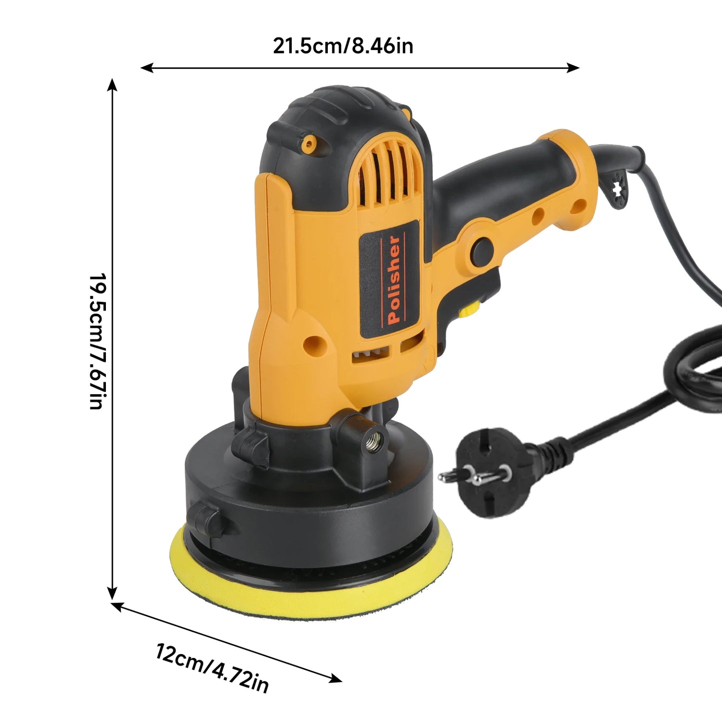 700W 220V Auto-Poliermaschine mit Einstellbarer Geschwindigkeit Elektrische Wachsmaschine Autolack-Kratzer-Reparatur ...