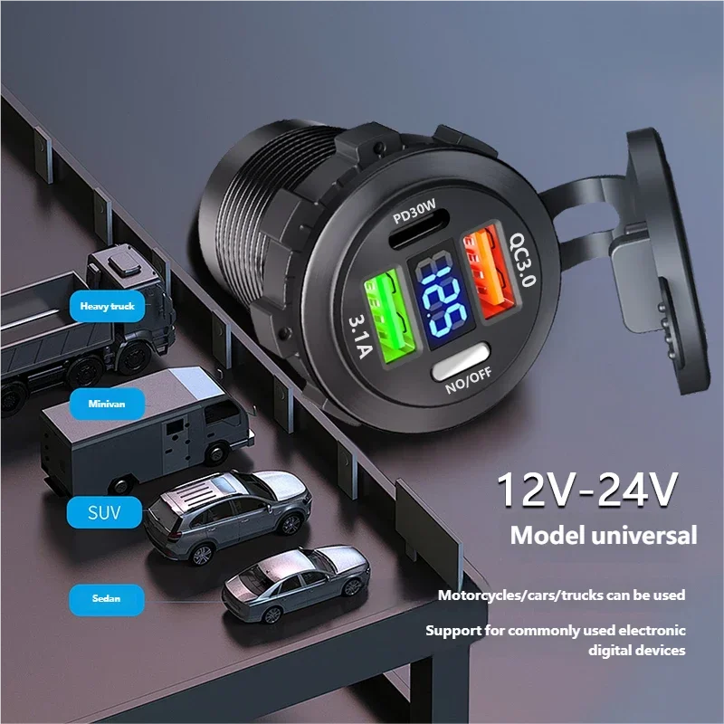 QC 3.0 PD30W Dual USB Schnellladegerät – SwissGlanzGarage Ansicht 3