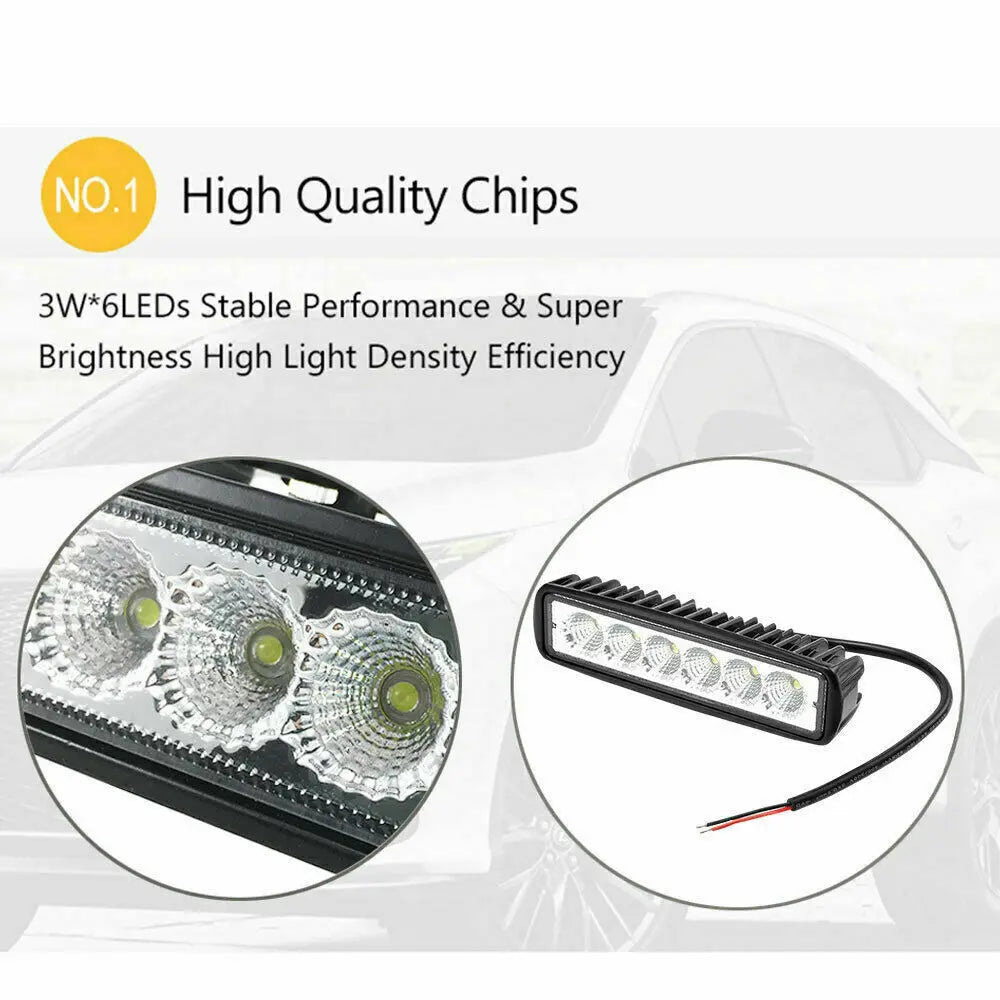 6 LED Auto-Arbeitslampe 18W – SwissGlanzGarage Ansicht 4